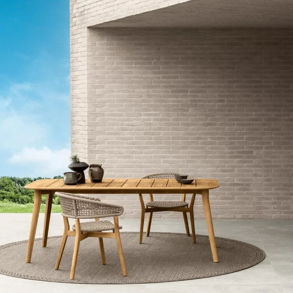 Moon//Teak Dining table - Image 4