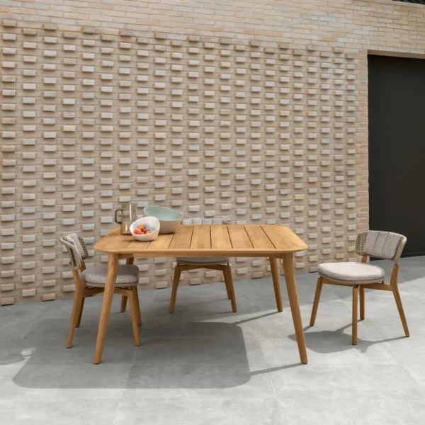 Moon//Teak dining table - Image 3