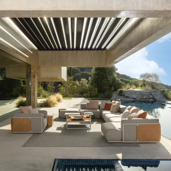 Tressé Modular Sofa 4 - Tressé Modular Sofa 1 - Tressé Modular Sofa 3 - Tressé Modular Sofa 2 - Tressé Modular Sofa 6- Tressé Sofa 3 seats 6- Tressé Large Coffee Table 1- Tressé Pouf 1 - Tressé Living Armchair 4 - Tressé Cube 1