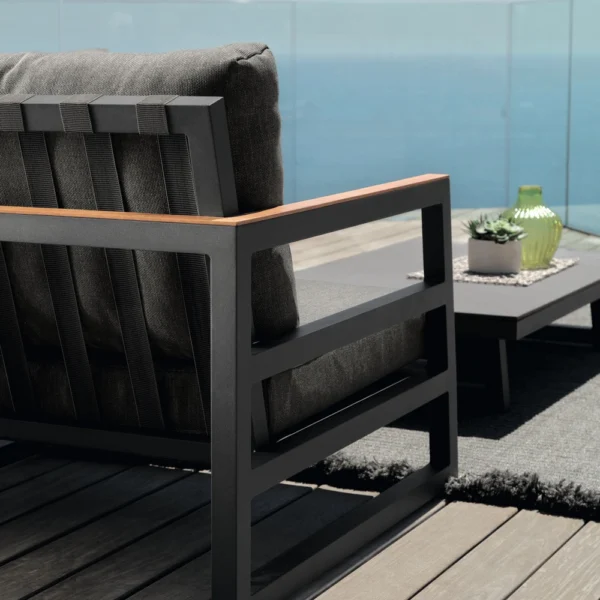 Alabama//Alu Two-seater sofa - Image 3