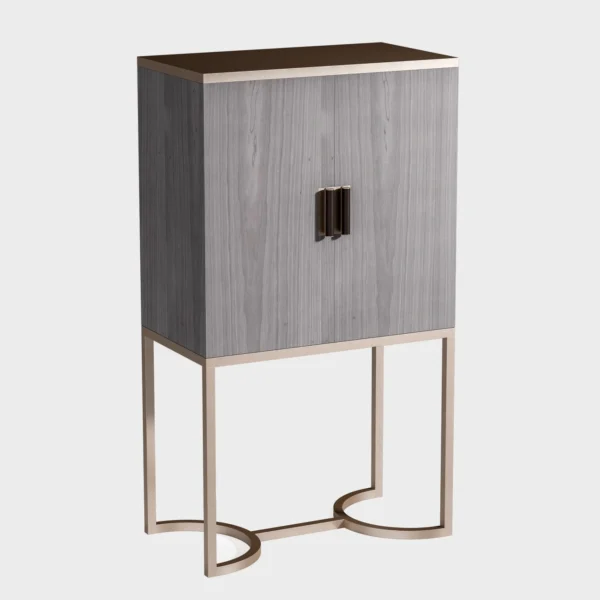 Blue Moon Bar Cabinet Veneered