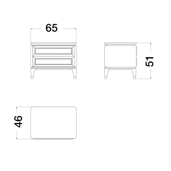 Blue Moon Night Side Table - Image 4