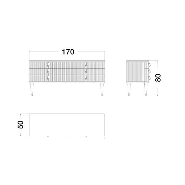 Cocoon Low Chest Of Drawers - Image 3