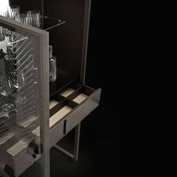 Dragonfly Glass Bar Cabinet - Image 3
