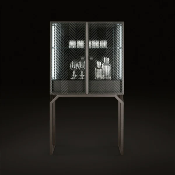 Dragonfly Glass Bar Cabinet - Image 4