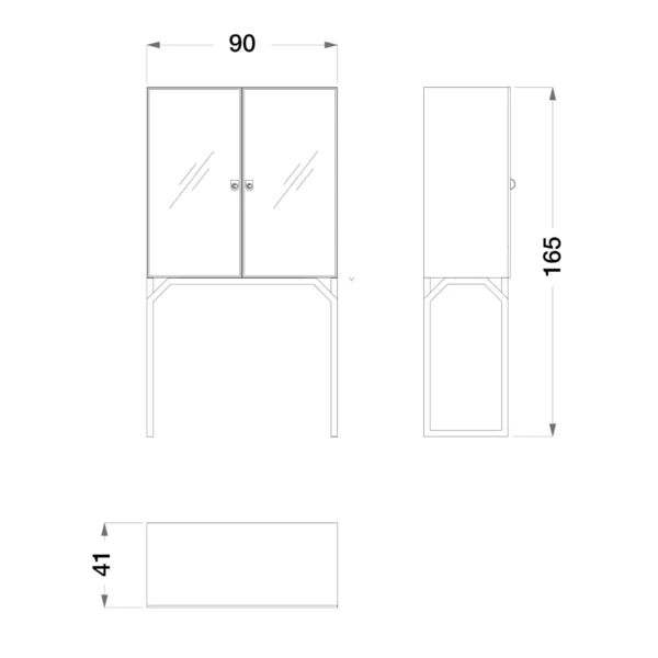 Dragonfly Glass Bar Cabinet - Image 6