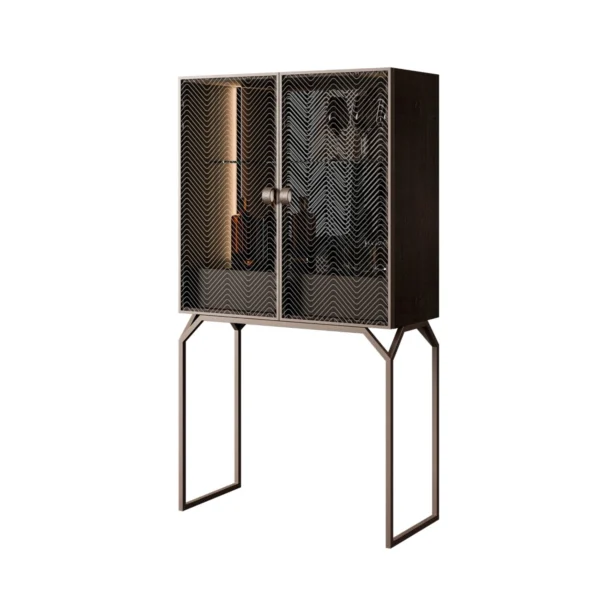Dragonfly Glass Bar Cabinet