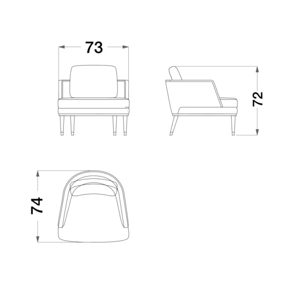 Dragonfly Occasional Armchair - Image 7