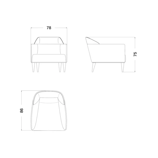 Eclipse Occasional Armchair - Image 4