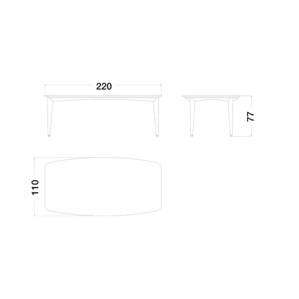 Eclipse Rectangular Dining Table - Image 5