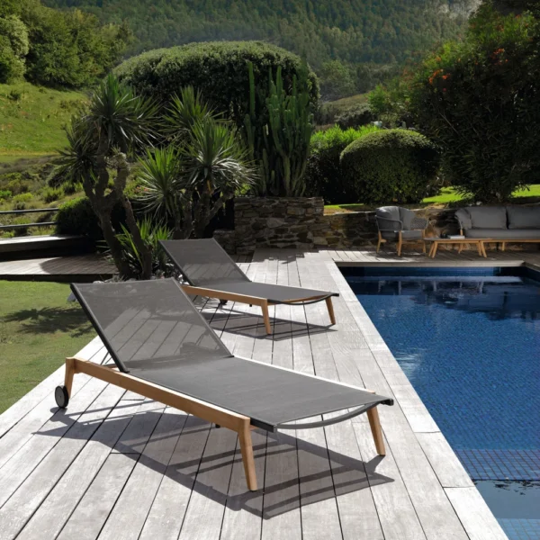 Moon//Teak Sunbed - Image 4