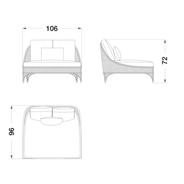 Outdoor Armchair - Image 4