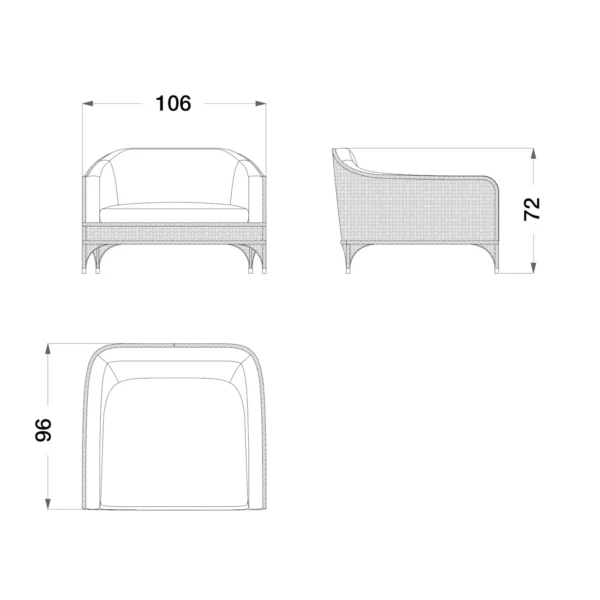 Outdoor Armchair - Image 7