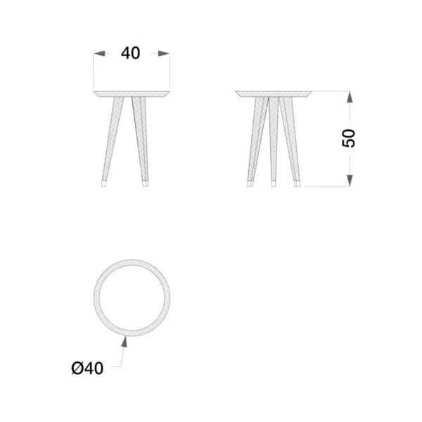 Outdoor High Side Table - Image 4