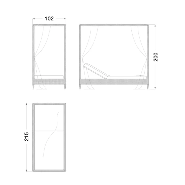 Outdoor Single Daybed - Image 3