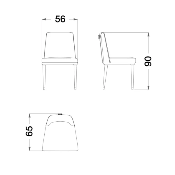 Sesto Senso Chair Without Armrests - Image 3