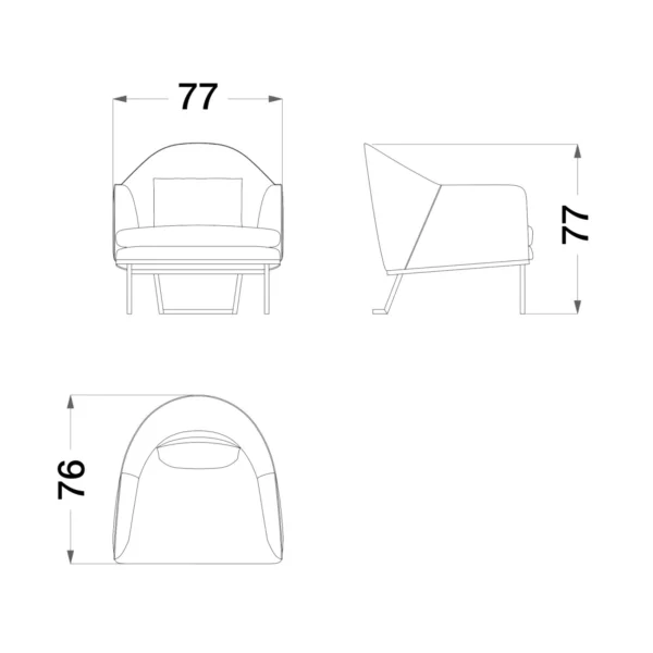 Sesto Senso Occasional Armchair - Image 8
