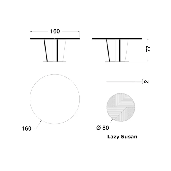 Sesto Senso Round Dining Table - Image 5