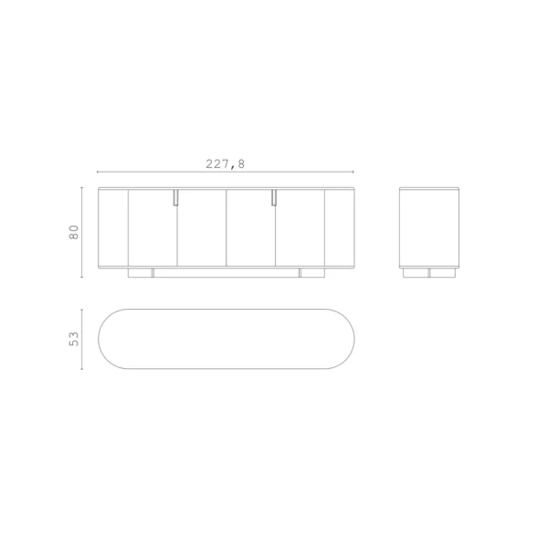 Shapes Irving Low Sideboard - Image 4