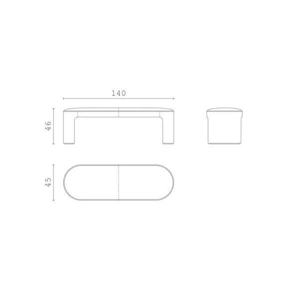 Shapes Ivory Bench - Image 3