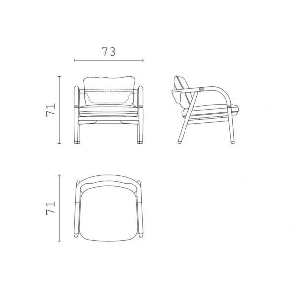 Shapes Outdoor Jiselle Armchair - Image 5