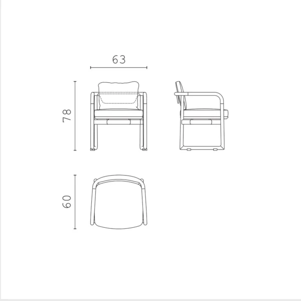 Shapes Outdoor Jiselle Chair - Image 4