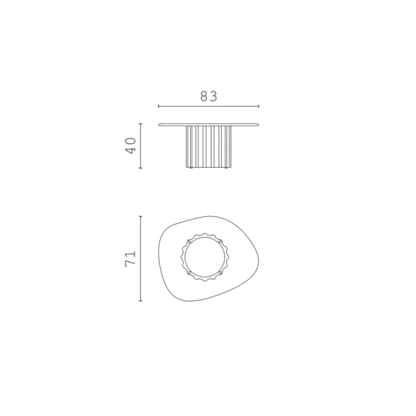 Shapes Outdoor Pablito Coffee Table - Image 6