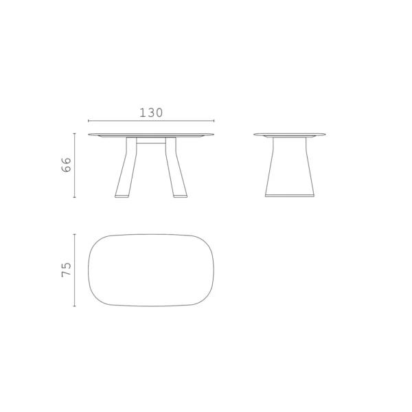 Shapes Talos Lounge Rectangular Table - Image 3