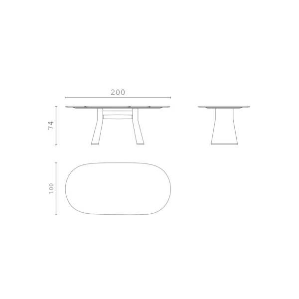 Shapes Talos Rectangular Dining Table - Image 5