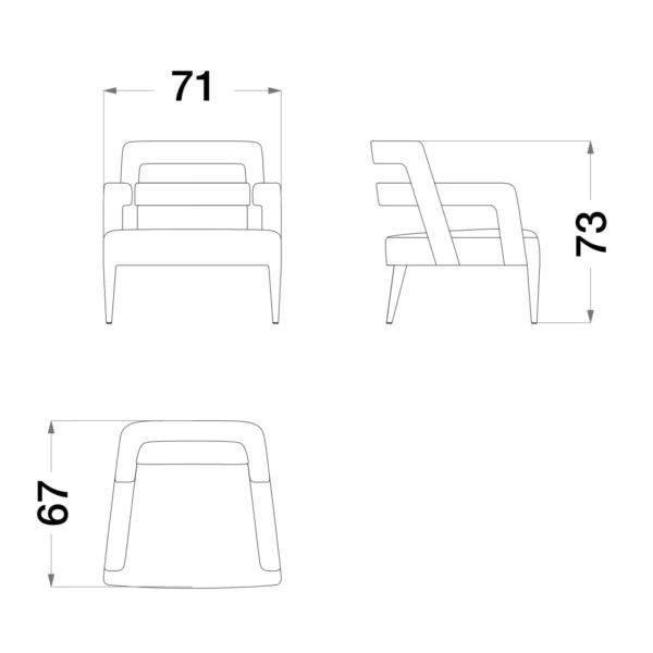 Starlight Upholstered Armchair - Image 4