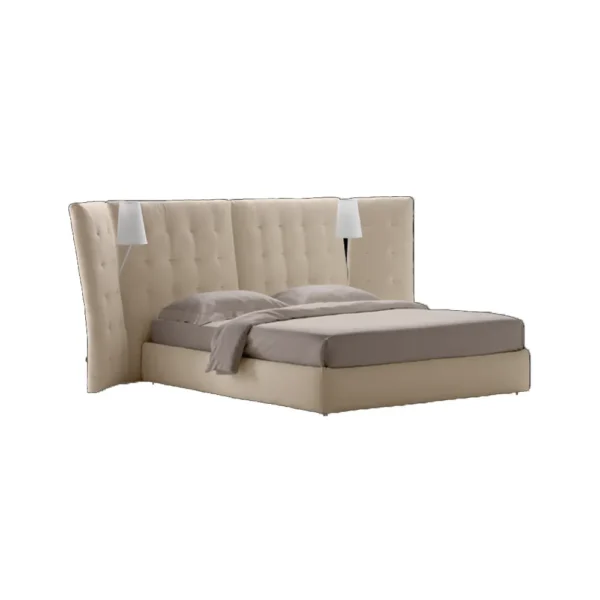 Angle With side panels quilted headboard