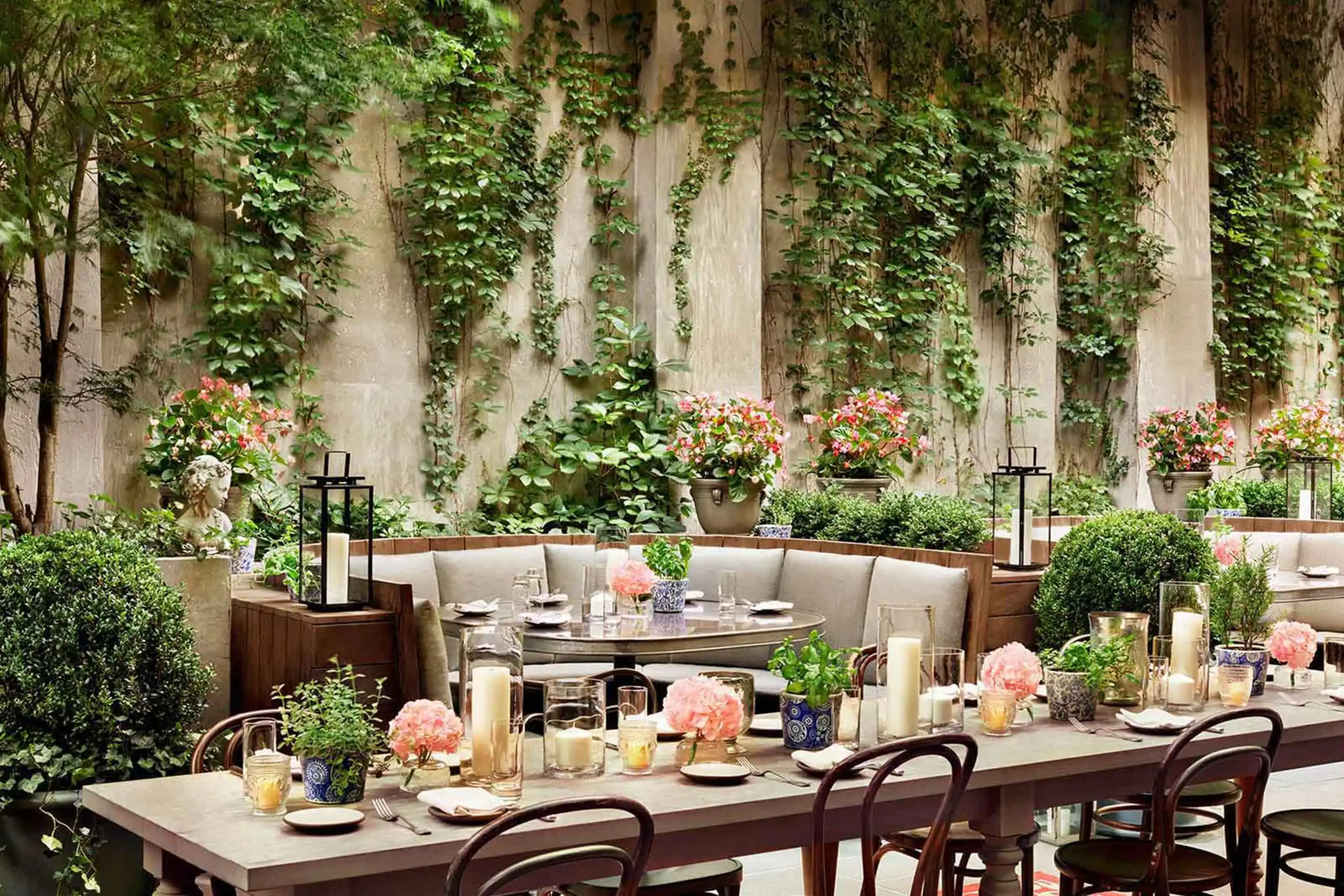 Custom Outdoor Furniture: Elevate Your Space with Bespoke Luxury 3 custom made banquettes public hotel newyork sentient project