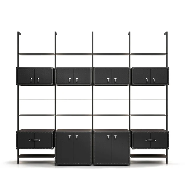 Traveler modular shelving unit